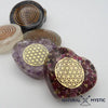 Orgonite de Poche | Cœur Fleur de Vie Grenat Almandin orgonite de poche