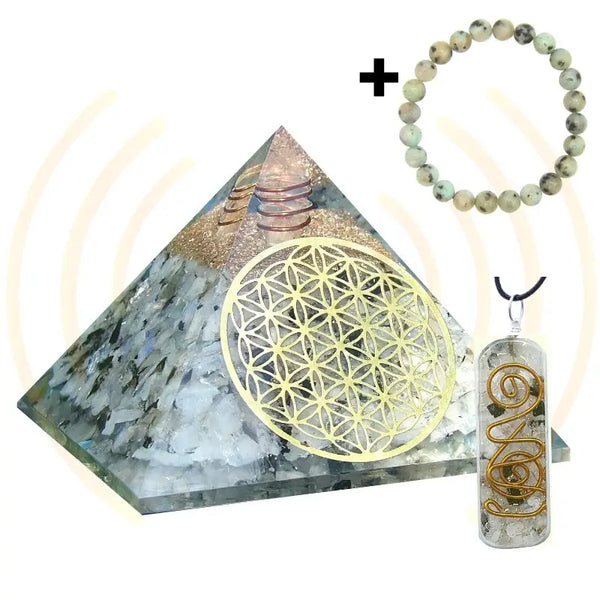 PACK FÉMININ SACRÉ Pierre de Lune pack orgonite