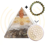 PACK Énergétique Protection Sélénite Labradorite pack orgonite