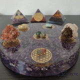 PLATEAU DE RECHARGEMENT ORGONE AMÉTHYSTE pack orgonite