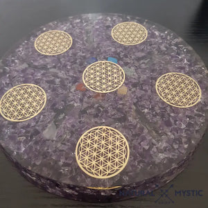 PLATEAU DE RECHARGEMENT ORGONE AMÉTHYSTE pack orgonite