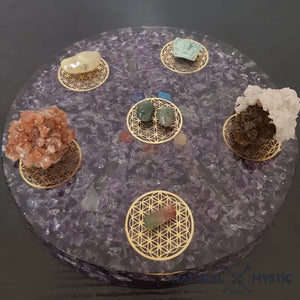 PLATEAU DE RECHARGEMENT ORGONE AMÉTHYSTE pack orgonite
