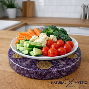 PLATEAU DE RECHARGEMENT ORGONE AMÉTHYSTE plateau orgonite