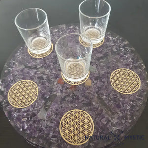 PLATEAU DE RECHARGEMENT ORGONE AMÉTHYSTE pack orgonite