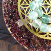 PLATEAU DE RECHARGEMENT ORGONE GRENAT plateau orgonite