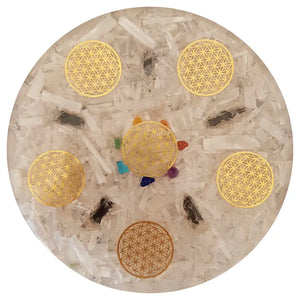 PLATEAU DE RECHARGEMENT ORGONE SÉLÉNITE plateau orgonite