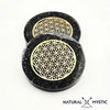 PLATEAU DE RECHARGEMENT ORGONE TOURMALINE NOIRE 10cm plateau orgonite