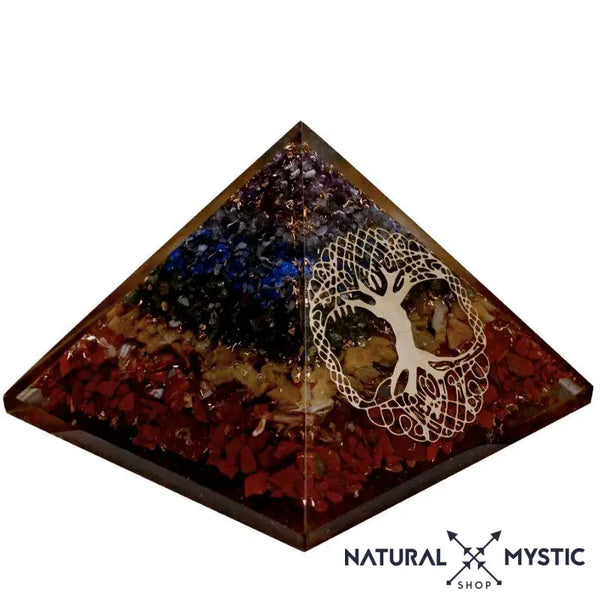 Pyramide Orgonite lOriginale Harmonie 7 Chakras Arbre de Vie orgonite