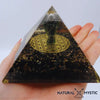 Pyramide Orgone CÉLESTE Tourmaline et Quartz Fantôme pyramide orgonite