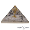 Pyramide Orgonite Clarté dEsprit Arbre de Vie Cristal de Roche et Pierre de Lune orgonite