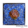 Pyramide Orgonite Communication Arbre de Vie Cornaline et Lapis-Lazuli orgonite