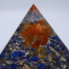 Pyramide Orgone COMMUNICATION Arbre de Vie Cornaline Lapis-Lazuli pyramide orgonite
