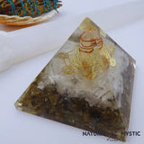 Pyramide Orgone PROTECTION Sélénite Labradorite pyramide orgonite