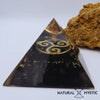 Pyramide Orgone TRISKEL Shungite Cristal de Roche pyramide orgonite